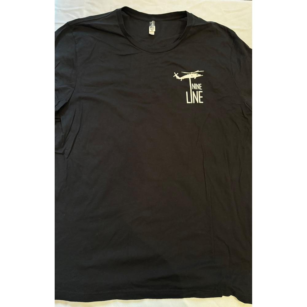 Nine Line Apparel Mens Black Our Flag Patriots Graphic T-Shirt Size 3XL USA Made